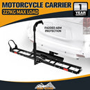 Motorcycle Motorbike Carrier Rack 2" Towbar Arm Rack Bike Ramp Steel