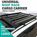 1.4M Aluminum Alloy Car 4WD 4X4 Roof Rack Basket Cargo Luggage Carrier Box Bar