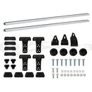 Universal Car Roof Racks Pod Aluminium Cross Bars Adjustable 145cm Brackets