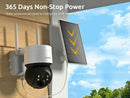 2 Pack Wireless Solar/Battery Security Camera Outdoor WiFi CCTV 360° PTZ 1080P
