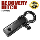 Recovery Hitch Receiver Rated 5 Tonne + Bow Shackle Tow Bar Off Road 4x4 4WD