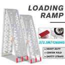 2.3M 1360KG Pair Aluminium Folding Loading Ramps ATV Motobike Motorcycle Trailer