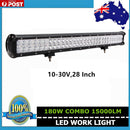 28inch CREE LED Light Bar Spot Beam Double Row Work Driving Lamp 4WD 12-24V
