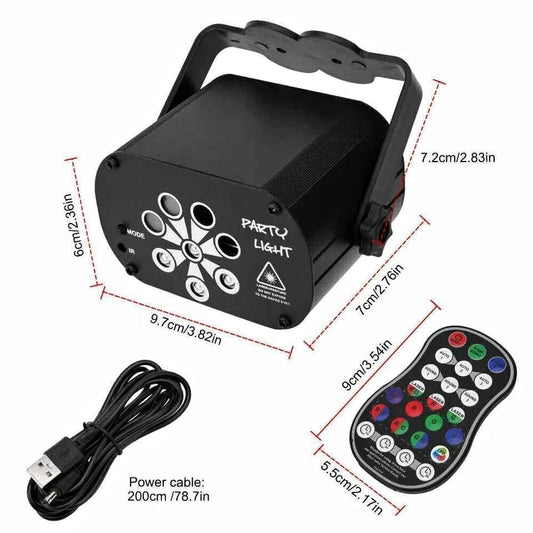 240 Patterns Disco Lights RGB Projector Stage Lighting Party KTV Club Lamp