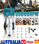 35000RPM Electric Hand Trimmer Wood Carving Laminator Router Joiners Tool
