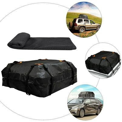 Waterproof Car Roof Top Rack Carrier Cargo Bag Luggage Storage Travel