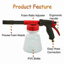 1L High Pressure Car Wash Foam Gun Washer Jet Lance Pipe Cannon Spray Bottle Kit