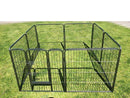 8 Panel Pet Dog Playpen Puppy Exercise Fence Enclosure Cage Cat Play Pen 80 x 60