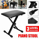 Portable Adjustable 3 Way Keyboard Piano Stool Folding Seat Bench Chair