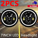 2PCS 7" Inch Round LED Headlights Projector Hi-Lo Turn Light fit for GQ PATROL