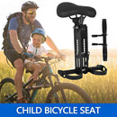 Front Mounted Child Bike Seat Top Tube Bicycle Detachable Kids Seat Armrest