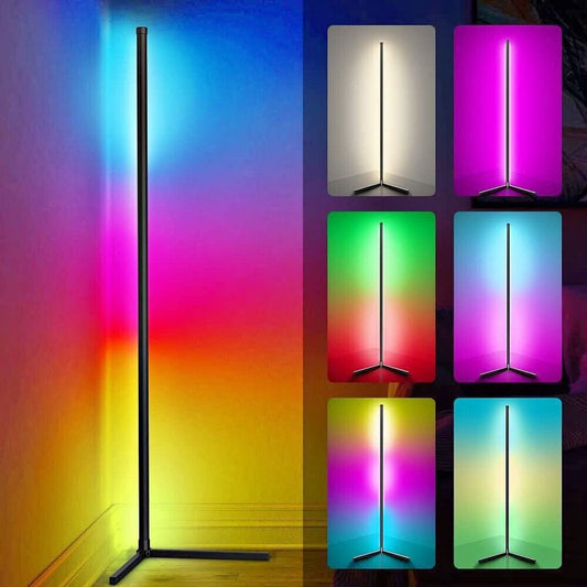 RGB LED Corner Floor Lamp Color Changing Standing Light