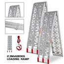 680KG 2.3M Aluminium Loading Folding Pair Ramps ATV Motobike Motorcycle Trailer