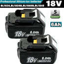 2PACK For Makita BL1860B-L 18V 6.0Ah Li-ion Cordless Battery BL1850 BL1830