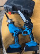 6 inch chainsaw 2x battery, reciprocating, saw with 3 blades