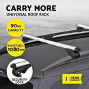 Universal Car Roof Racks Pod Cross Bars Aluminium Adjustable 108cm Sliver