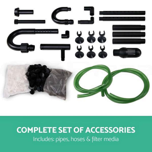 fish tank 1400 lph Canister Filter with UV Light and MEDIA kit
