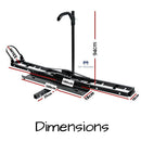 Motorcycle Motorbike Carrier Rack 2" Towbar Arm Rack Dirt Bike Ramp Steel