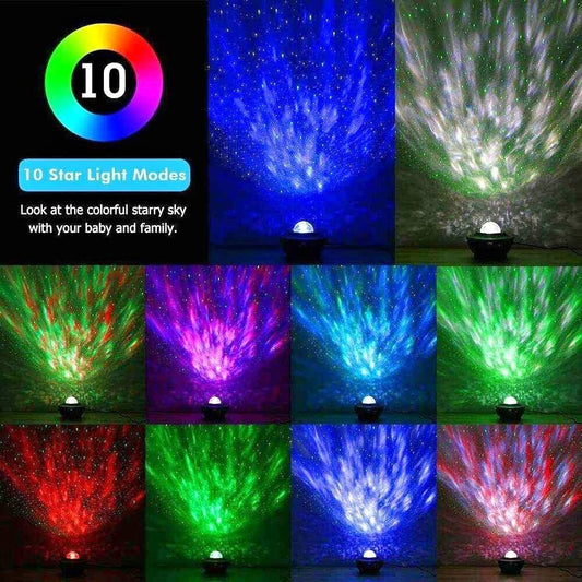 LED Galaxy Starry Night Light Projector Ocean Star Sky Party Kids Baby Room Lamp
