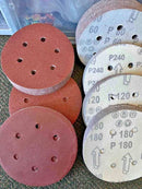 125 x 125mm Sanding Discs 60 80 100 150 180 120 240 Mixed Grit Orbital Sander Pads