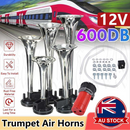 9pcs Dukes Of Hazzard Trumpets 600Db Musical Car Dixie Horn Air Compressor 12V