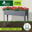 Greenfingers Garden Bed Galvanised Steel Raised Planter Box 100X80X30CM