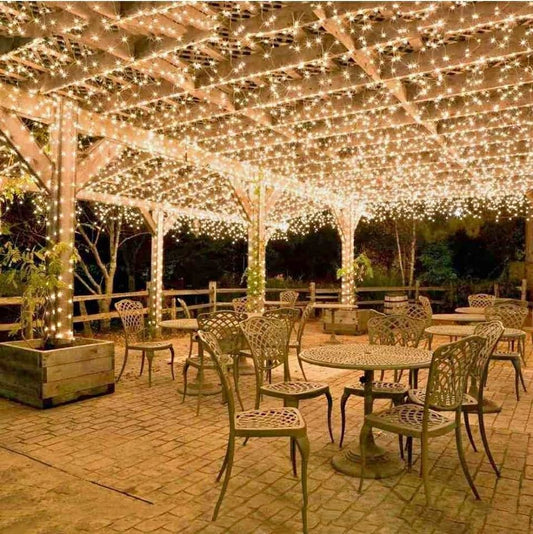 500LED 100M Warm Cool White Fairy Christmas String Strip Lights Party Outdoor