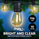 10m 10 bulb Festoon Lights String Wedding Party