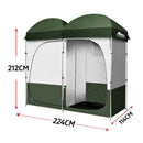 Portable Pop Up Camping Shower Toilet Tent Outdoor Privacy Change Room Green