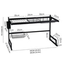 Dish Drying Rack Holder Drain Kitchen Caddy Drainer Storage Over Sink Organiser