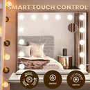 LED Makeup Mirror Light Stand Wall Mounted Vanity Mirrors Decor 14 Bulbs