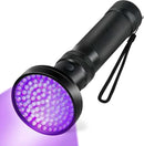 100 LED UV Flashlight Torch Light Lamp Ultraviolet Blacklight Aluminum