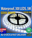 12V Cool White 5M 3528 SMD 600 LED Strips Led Strip Lights Car Boat Waterproof