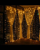 6x3m. 600 LED String Fairy Curtain Lights Waterfall Lamp Christmas Wedding Party