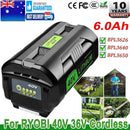 For Ryobi 36V 40V 36 Volt Li-ion 6.0Ah Battery BPL3626D BPL3640D BPL3650 BPL3626