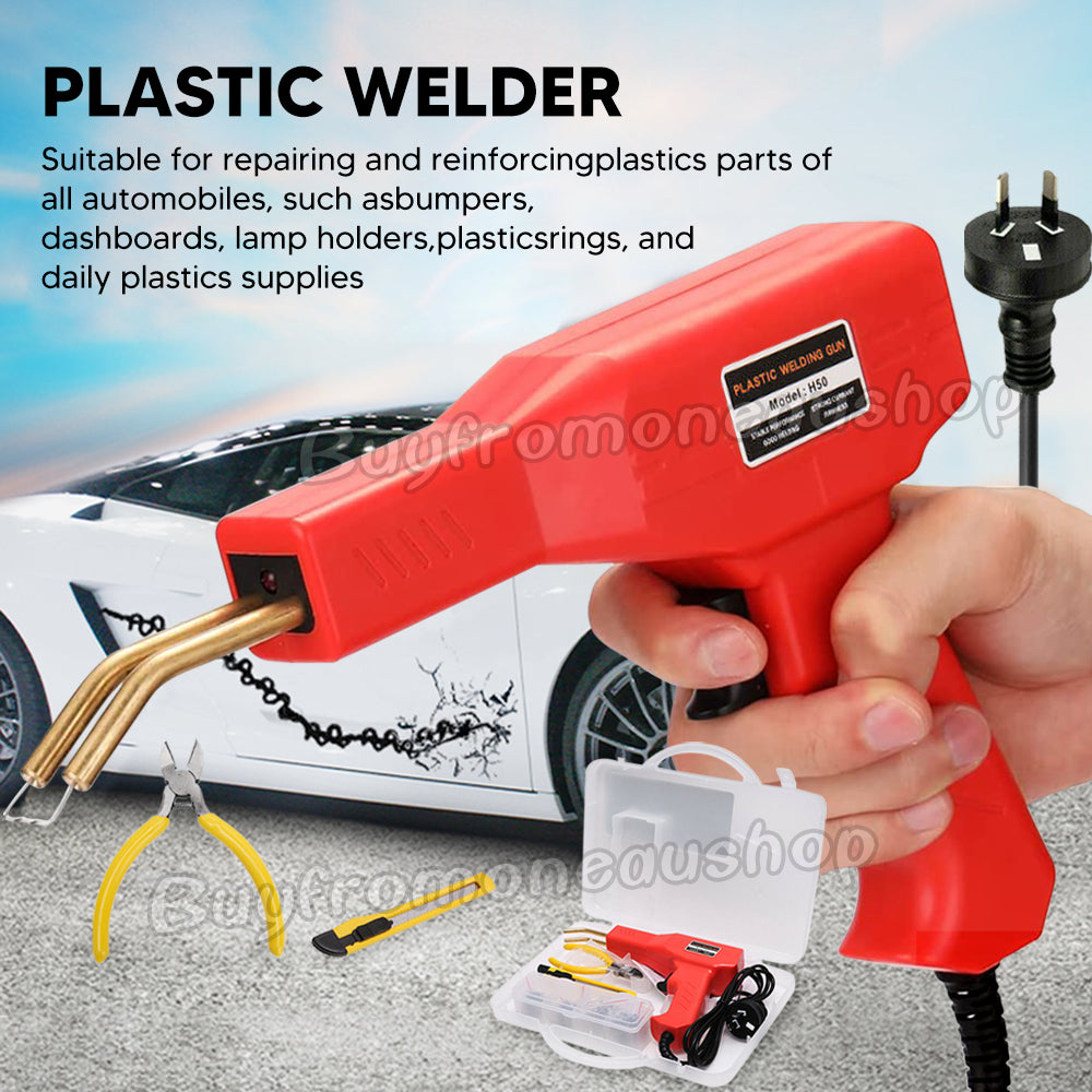 Handy Plastic Welder Garage Tool Repair Welding Kit Bumper Hot Stapler Machine