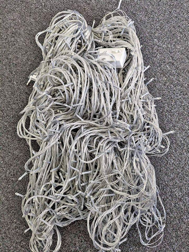 Warm white LED fairy lights 100 metres long 500 LED