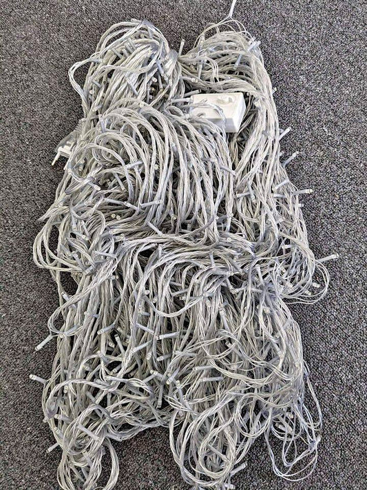 Warm white LED fairy lights 100 metres long 500 LED