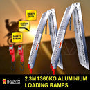 1360KG 2.3M Pair Aluminium Folding Loading Ramps ATV Motobike Motorcycle Trailer