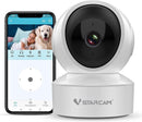 Indoor Security Cameras, VStarcam 2.4GHz WiFi Baby Monitor Dog Camera 360° View, 1080P Night V