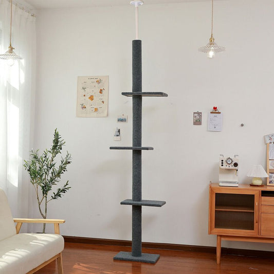 Cat Tree Scratching Post Scratcher Cats Tower Condo House Furniture Ceiling High