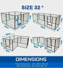 8 Panel Pet Dog Playpen Portable Exercise Cage Fence Enclosure