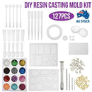 127Pcs DIY Various Resin Casting Mold Silicone Jewelry Pendant Making Mould AU