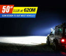 LightFox 50inch Cree Curved LED Light Bar Spot Flood Driving Offroad 4x4 52"