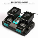 AU plug Dual Port Rapid Battery Charger For Makita DC18RD 18V 18 Volt LXT Li-Ion