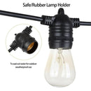 20M LED Festoon Lights String Light Waterproof Garden Outdoor with 24 Bulbs Set