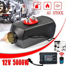 5000W Air Diesel Heater Remote Silencer LCD for Car Truck Boat Motorhome 5KW 12V