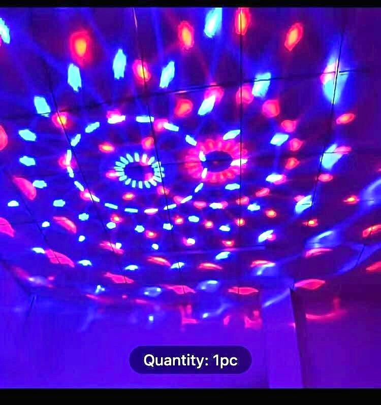1pc Bring The Party To Life With Sound Activated RGB Disco Ball Lights