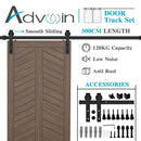Sliding Barn Door Hardware Track Set 3m Antique Roller Kit Slide Home