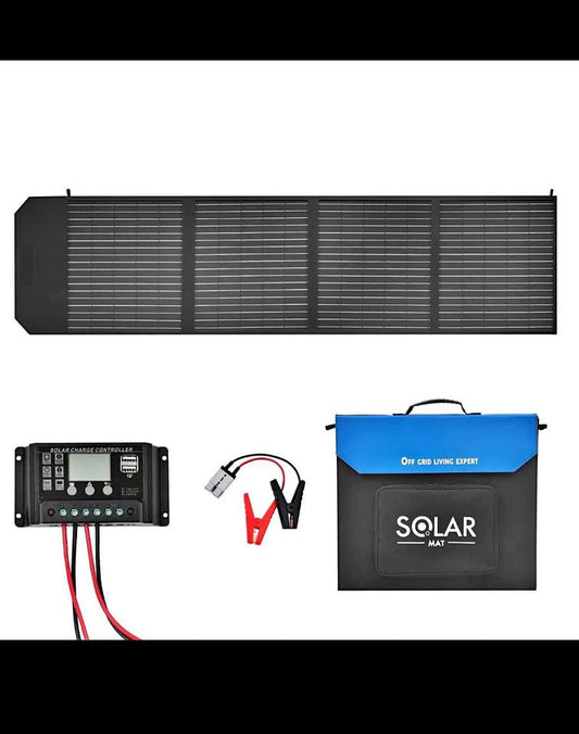 12V 350W Folding Solar Panel Blanket Flexible Solar Mat Mono Power USB